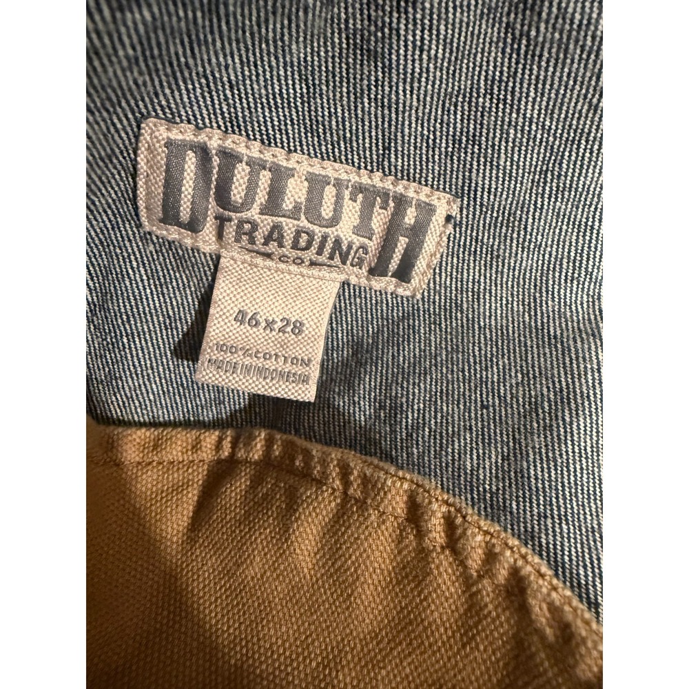 Duluth Trading‎ Co. Straight Jeans Men's 46 X 28 Blue Denim High-Rise Dark Wash - Picture 3 of 11
